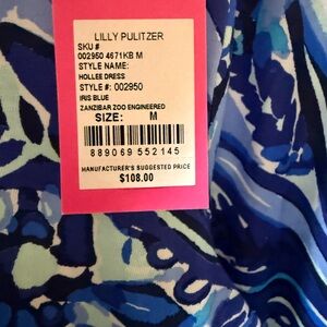 Lilly Pulitzer Blue and White Floral Dress